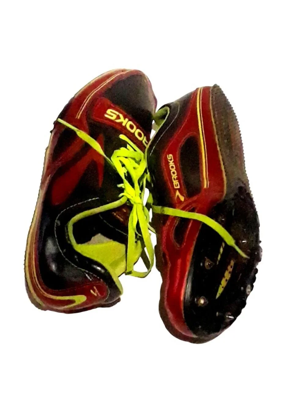 Brooks PR Sprint Track Spikes Youth 13.5 Black Red Textile 122121F